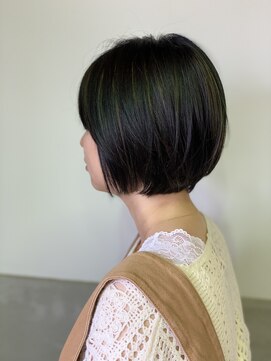 イイナヘアガレージ(117) 【117hair garage】大人シンプルボブ_ナチュラルハイライト