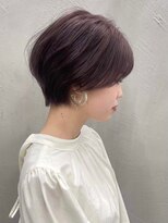 ギークス(GEEKS)&nbsp;【GEEKS渋谷】大人かわいい/丸みショート/ラベンダーグレージュ