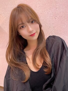 ルームバイシー 新宿(Loom. by Sea) くびれヘア/透明感カラー/艶感カラー/ココアブラウン