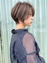 大人可愛い小顔ひし形クビレ丸みボブ20代30代40代大人ショート