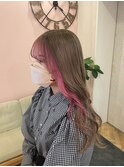 フェイスフレーミング＊髪質改善カラー＊ピンク