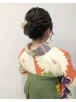 卒業式ヘアセット×袴着付け♪yu