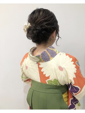 トリコ ショップアンドヘアサロン(tricot shop hair salon) 卒業式ヘアセット×袴着付け♪yu