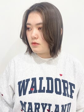 モリオフロムロンドン 松戸店(Morio from London) 【松戸 石山】切りっぱなし外ハネボブ顔まわりレイヤー