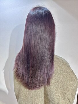 サロンドジョー(salon de joe) ラベンダーグレージュダブルカラーブリーチなしカラー