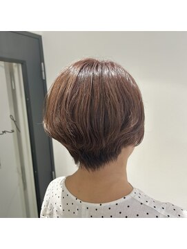 リュネッツ あざみ野店(lunettes) 【白髪ぼかし】ピンクベージュ×ショートボブ