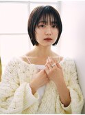 10代20代30代黒髪スタイル/ショートボブ