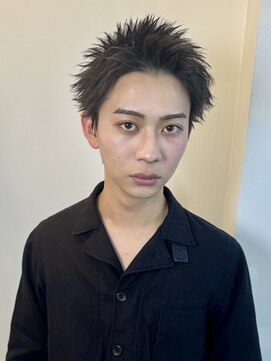 クロト(Clotho) スパイキーショート/ツイストスパイラル波巻きメンズウルフ