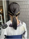 卒業式ヘア