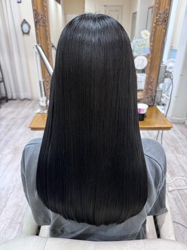 ラボヌールヘアーノーブル 新越谷店(La Bonheur hair noble) 極上髪質改善/美髪ストレート/ブルーブラック