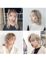 【ケアブリーチ】を使用して透明感とダメージレスを叶えるデザインカラー♪