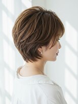 サンタフェ 名駅店(Santa'Fe)&nbsp;白髪ぼかしカラー/脱白髪染め/グレイカラー/大人女性/ショート