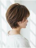 白髪ぼかしカラー/脱白髪染め/グレイカラー/大人女性/ショート