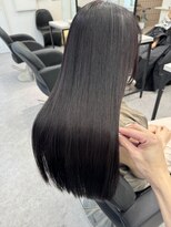 ペレ 栄 アネックス(PELE栄ANNEX)&nbsp;韓国 くびれロング レイヤー ワンホンヘア 小顔前髪