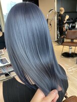 アマトウキョウ アユンチェ(AMA TOKYO×AYUNCHE) ブリーチなし 透明感カラー ブルーブラック