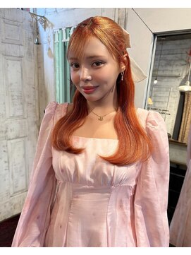 トロニー(TLONY) オレンジヘア/エクステごとカラー/オレンジカラー/エクステ