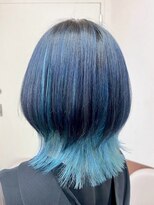 エターナルバイマティーナ(Eternal by MATINA)&nbsp;【ネイビー×水色/インナーカラー】池袋美容室
