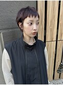 ジグザグ前髪/ショートヘア