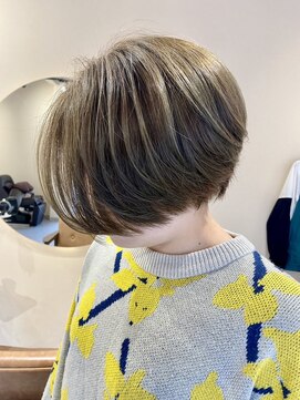 ルセラムヘアー(Luceram Hair) オリーブベージュショートボブ20代30代40代髪質改善