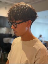 ミラバイグリーン(Mira by green)&nbsp;波巻きスパイラル×マッシュ　シャドウパーマ