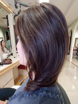 ヘアークリアー 春日部 ミセス おしゃれな大人の白髪ぼかしハイライト アッシュベージュ