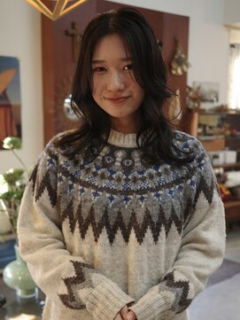 チャプター 問屋町(chapter) ナチュラルブラウン似合わせミディアムレイヤー