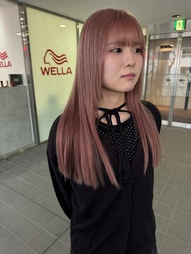 エマノン(EMANON) 福岡天神 髪質改善 ブリーチなしカラー ダブルカラー ピンク