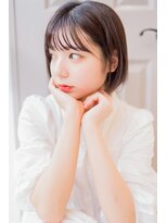 ヘアーズ ベリー 香椎店(hairs BERRY)&nbsp;BERRY/グレージュカラー/ぱっつん前髪/美髪/マッシュ