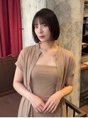 【骨格補正】丸みショート×小顔カット