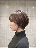 美人ショート×小顔ヘア