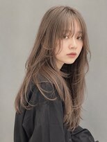 トリニティ(trinity)&nbsp;ブリーチ ダブルカラー ラテベージュ ロングレイヤーカット