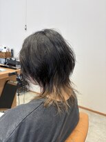 アクセスムーン 上水戸店(Access Moon)&nbsp;ワンホンレイヤー/ミルクティーブロンド/ダークブルー/上水戸