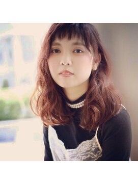 エルブロッサム 北上尾店(L-Blossom) 20代30代大人可愛い暖色系カラー♪　艶＋ゆるふわロング３