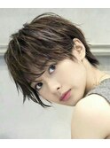 Aimeeハンサムショート×3Dショコラベージュ