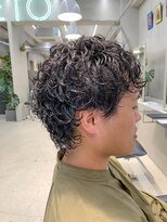 テトヘアー(teto hair) しっかりパーマ、ソフトウルフ、メンズスタイル