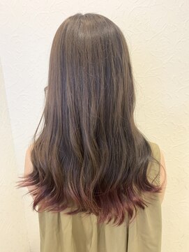 リー ルーチェ 布施(Lee Luce) ピンク裾カラー