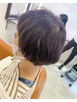 ヘアサロン グローリー(glory)&nbsp;パープルガーネット　ダブルカラー