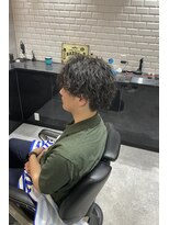 ボルド(MEN'S HAIR SALON BORDO)&nbsp;センターパート×ツイストスパイラル