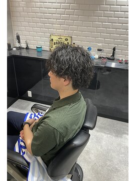 ボルド(MEN'S HAIR SALON BORDO) センターパート×ツイストスパイラル