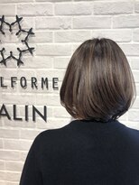 ビューティー エールフォルム 浜松有玉店(BEAUTY YELLFORME)&nbsp;ツヤ感グラデーションボブ×ヌーディベージュ