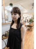 《Utoo e's つくば美容室 》ナチュラルで品のあるベージュカラー
