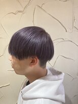 ナディアバイカリス(Nadia by charis)&nbsp;メンズショート|マッシュ|ハイトーンカラー|バイオレット