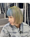 オーダメイドコントラストカラーボブ【林京平】