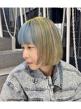 オンザ(ONTHE) オーダメイドコントラストカラーボブ【林京平】