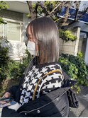 roijir表参道×プツッとラインボブ＊オリーブブラウンカラー
