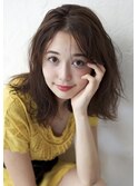 大人可愛い小顔シースルーバング/エアリーミディ20代30代40代b