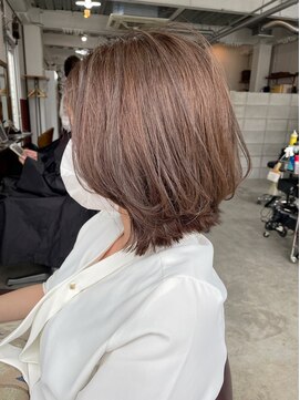 ルーファス 恵比寿 渋谷(Ruufus) 30代40代50代グレージュくびれボブ【Ruufus恵比寿渋谷】