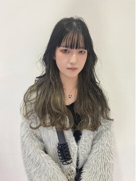 ギグスダブル 栄店(gigs double) グラデーション/ブラック～オリーブアッシュ