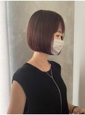 【恒吉佐央里】大人の色気◎しっとりまとまるボブ/地毛風暗髪