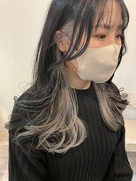 ウル(uLu.) 【インナーカラー】グレージュ/ブリーチ/前髪カット/髪質改善